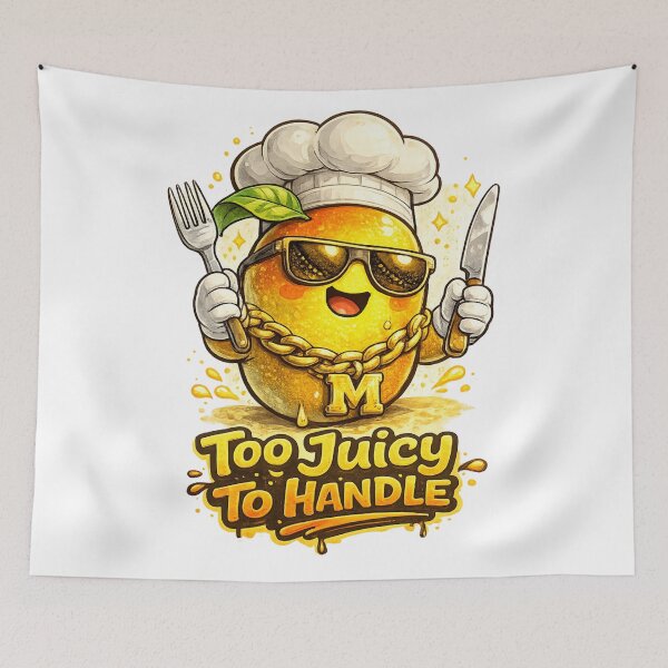 Item preview, Too Juicy To Handle Funny Chef Mango Gold Chain Design designed and sold by irfanshikh.