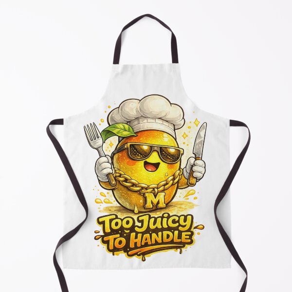 Item preview, Too Juicy To Handle Funny Chef Mango Gold Chain Design designed and sold by irfanshikh.