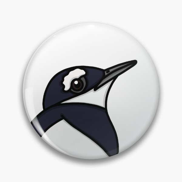 Item preview, White Spotted Wattle Eye Bird - A Derpybird Design designed and sold by YOjosie.