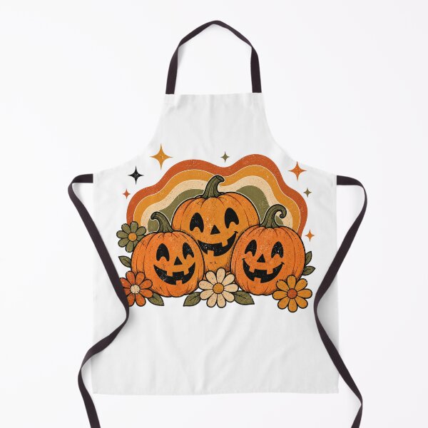 Item preview, Retro Halloween pumpkins with floral accents designed and sold by Side Quest Co..