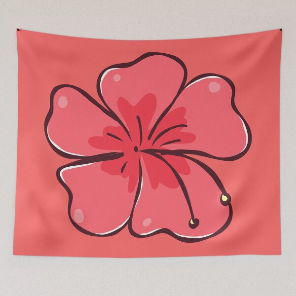 Item preview, Red Hibiscus Flower Tropical Design designed and sold by lichichu.