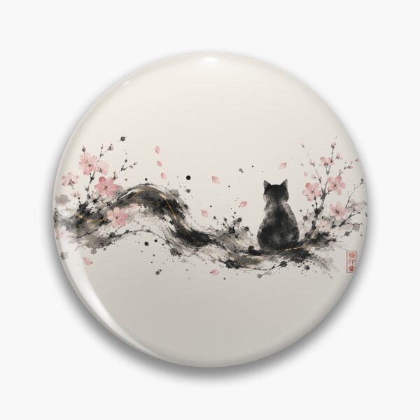 Item preview, Sakura Whispers and a Black Cat designed and sold by lbl-shop.