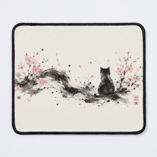 Item preview, Sakura Whispers and a Black Cat designed and sold by lbl-shop.