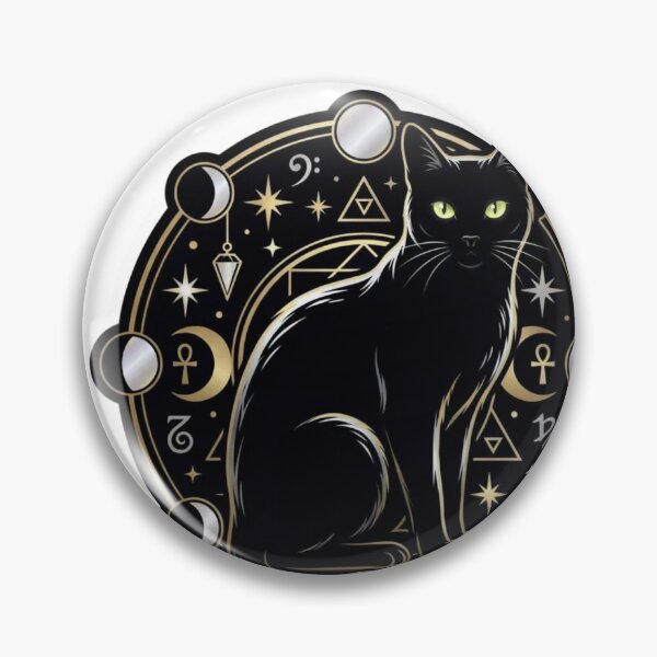 Item preview, Cosmic Black Cat Oracle Moon Magic designed and sold by StickyGuys.