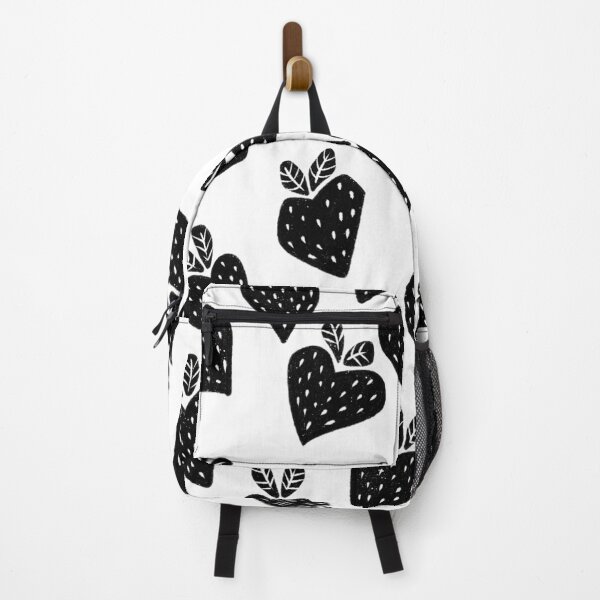 Item preview, Black and White Strawberry Pattern designed and sold by Milovidova.