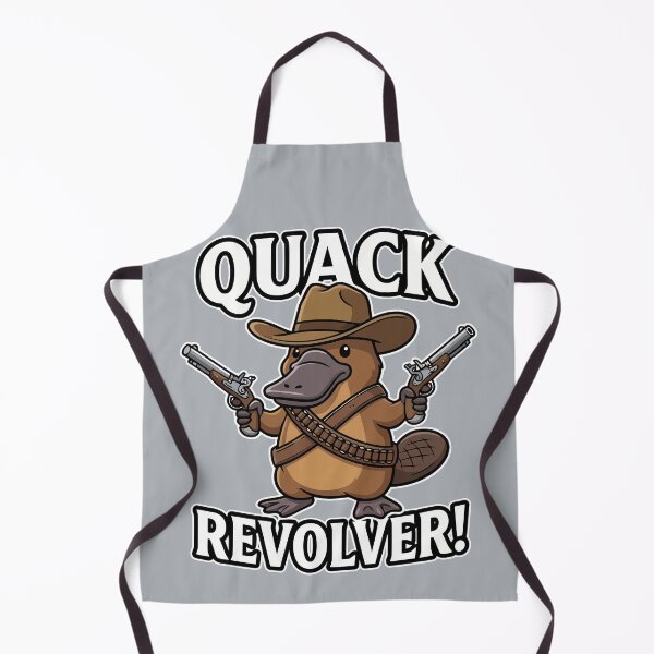 Item preview, Quack Revolver Funny Platypus Cowboy outlaw designed and sold by Amir Faysal.