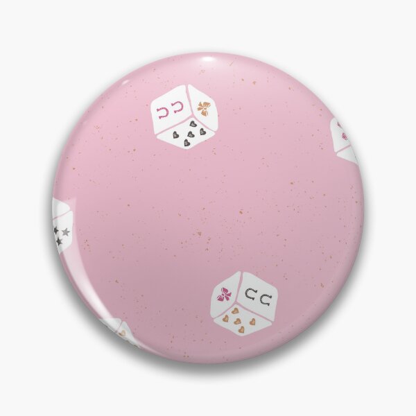 Item preview, Lucky Charm Game Dice Toss Retro Coquette Western Preppy Girl Bedrooms Blush designed and sold by RenattaZare.