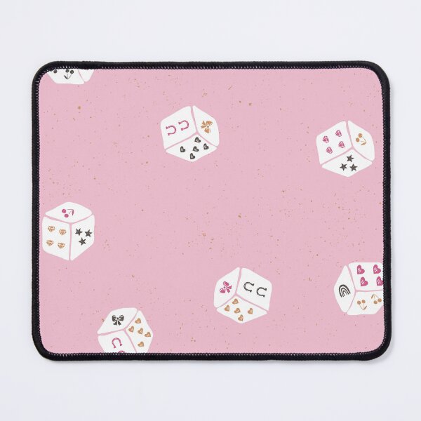 Item preview, Lucky Charm Game Dice Toss Retro Coquette Western Preppy Girl Bedrooms Blush designed and sold by RenattaZare.
