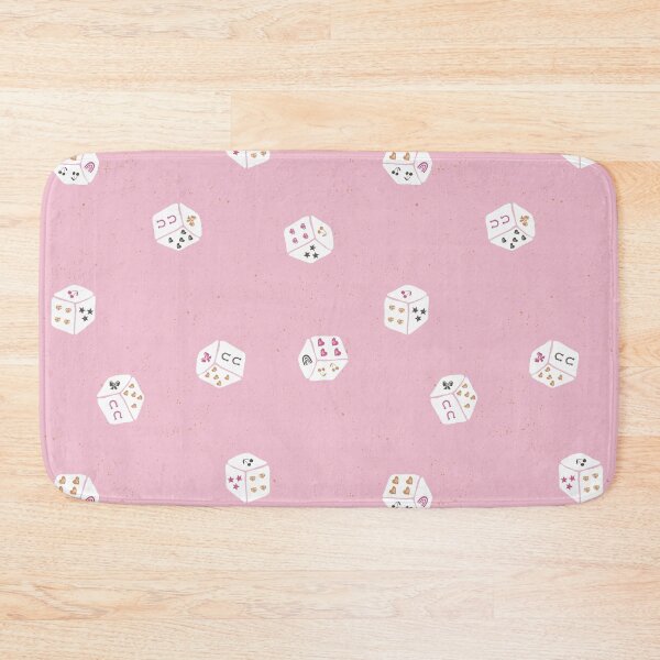 Item preview, Lucky Charm Game Dice Toss Retro Coquette Western Preppy Girl Bedrooms Blush designed and sold by RenattaZare.