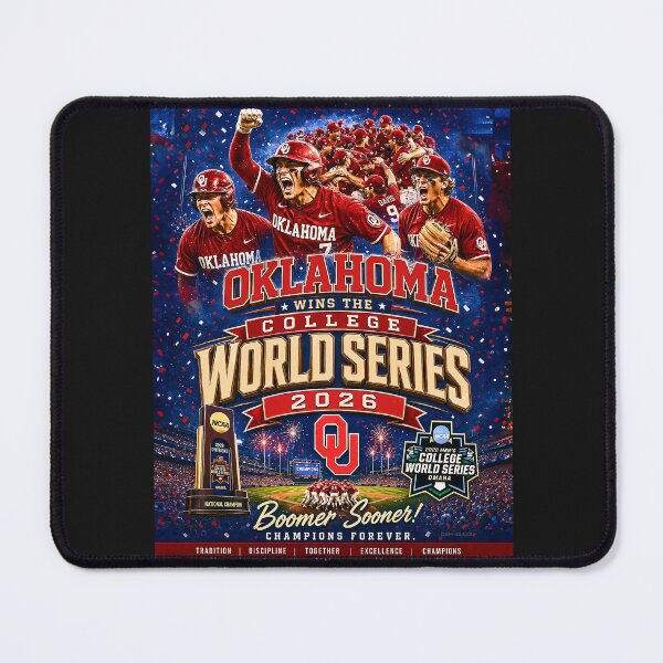 Item preview, OKLAHOMA WINS THE COLLEGE BASEBALL WORLD SERIES 2026 designed and sold by DBM Photo Art 1.