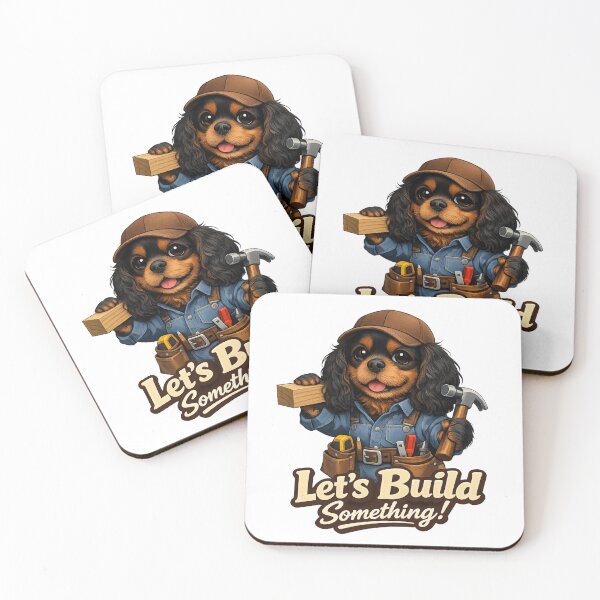 Item preview, Build Something Black and Tan Cavalier designed and sold by SpottyRainbow.