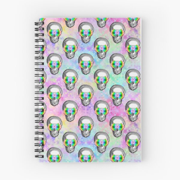 Item preview, Rainbow Sunflower Skull Pattern Design designed and sold by Canvas-Whispers.
