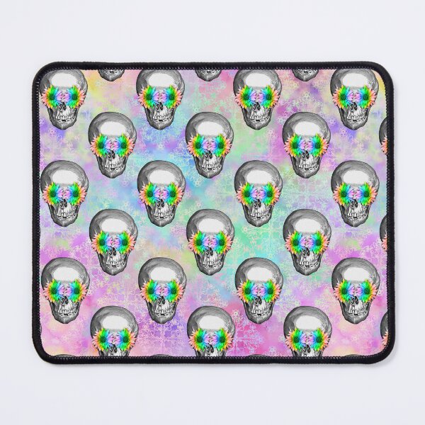 Item preview, Rainbow Sunflower Skull Pattern Design designed and sold by Canvas-Whispers.
