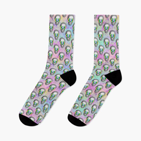 Item preview, Rainbow Sunflower Skull Pattern Design designed and sold by Canvas-Whispers.