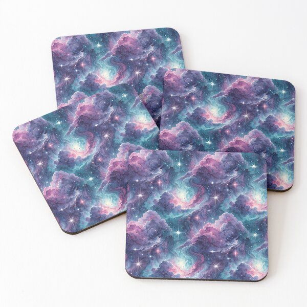 Item preview, Watercolor Galaxy Nebula Starry Sky Pattern designed and sold by ArtDzignsZA.