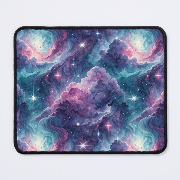 Item preview, Watercolor Galaxy Nebula Starry Sky Pattern designed and sold by ArtDzignsZA.