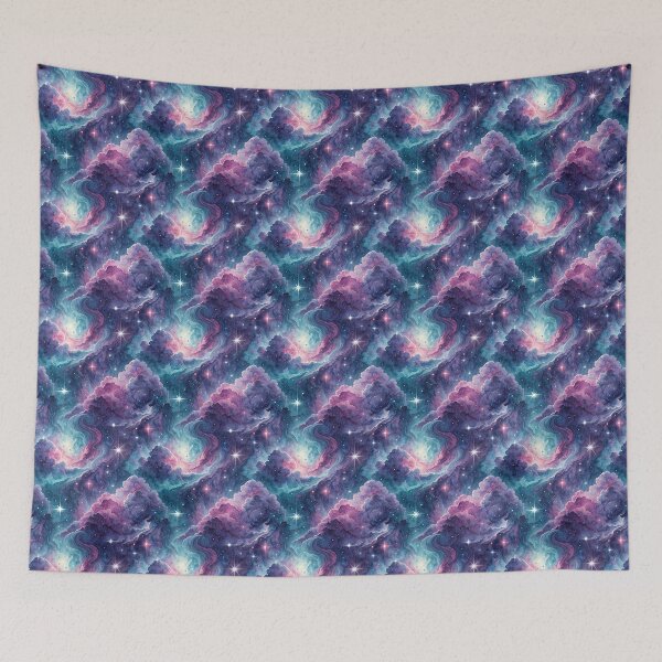 Item preview, Watercolor Galaxy Nebula Starry Sky Pattern designed and sold by ArtDzignsZA.