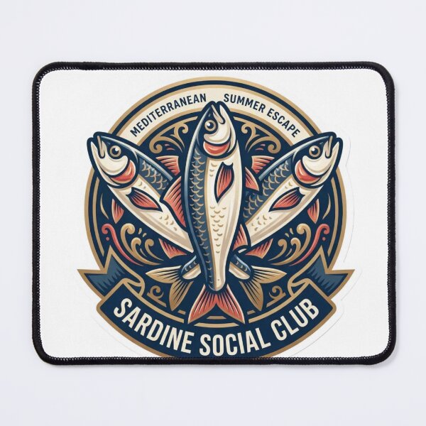 Item preview, Sardine Social Club Mediterranean Summer Escape designed and sold by StickyGuys.