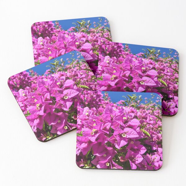 Item preview, Pink Bougainvillea Flowers Against Vibrant Blue Sky Photography designed and sold by Be Captured by Brittany Emma.