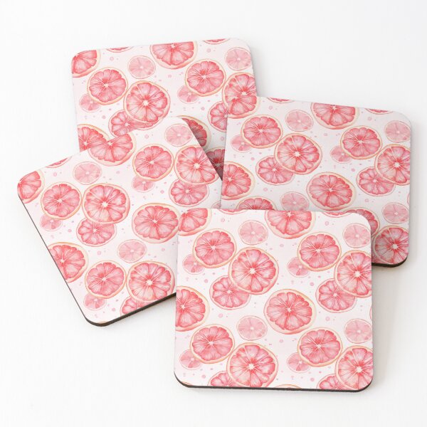 Item preview, Watercolor Grapefruit Slice Citrus Pattern designed and sold by ArtDzignsZA.