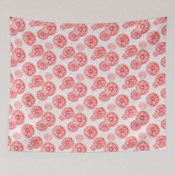Item preview, Watercolor Grapefruit Slice Citrus Pattern designed and sold by ArtDzignsZA.