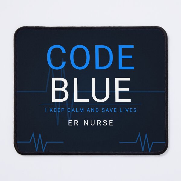 Item preview, Code Blue ER Nurse Shirt I Keep Calm and Save Lives Emergency Room Gift designed and sold by Urbancraftup.