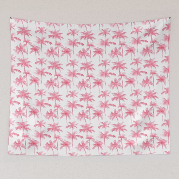 Item preview, Pink Watercolor Palm Tree Pattern designed and sold by Canvas-Whispers.