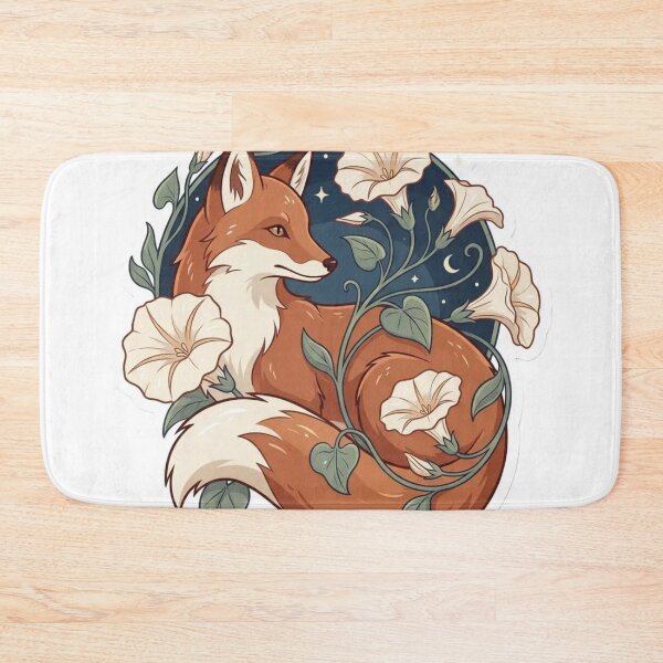 Item preview, Moonflower Fox Enchanted Woodland Spirit designed and sold by StickyGuys.