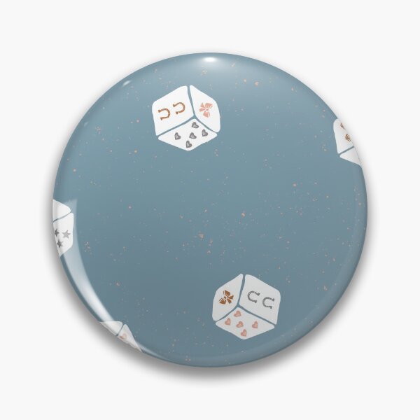 Item preview, Lucky Charm Game Dice Toss Retro Coquette Western Preppy Girl Bedrooms Denim designed and sold by RenattaZare.