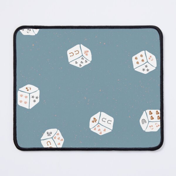Item preview, Lucky Charm Game Dice Toss Retro Coquette Western Preppy Girl Bedrooms Denim designed and sold by RenattaZare.
