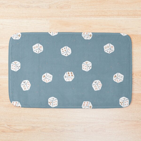 Item preview, Lucky Charm Game Dice Toss Retro Coquette Western Preppy Girl Bedrooms Denim designed and sold by RenattaZare.
