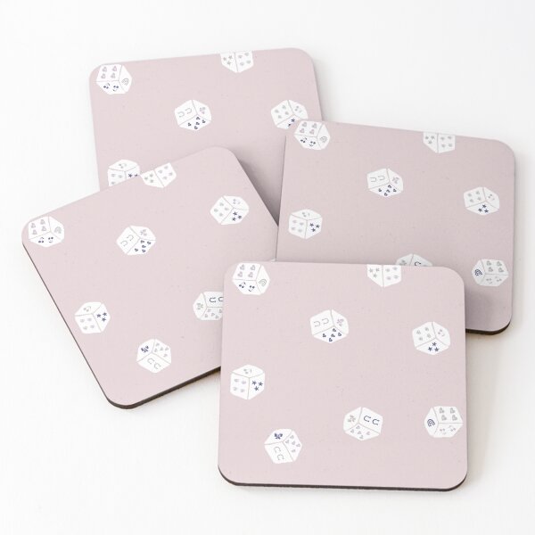 Item preview, Lucky Charm Game Dice Toss Retro Coquette Western Preppy Girl Bedrooms Mauve designed and sold by RenattaZare.