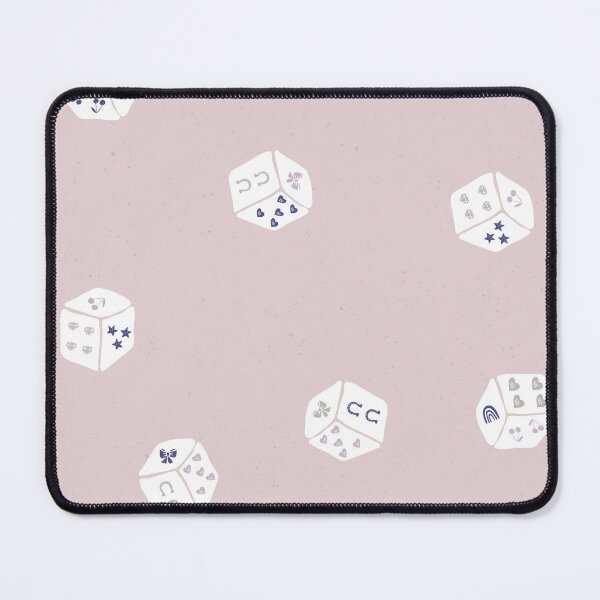 Item preview, Lucky Charm Game Dice Toss Retro Coquette Western Preppy Girl Bedrooms Mauve designed and sold by RenattaZare.
