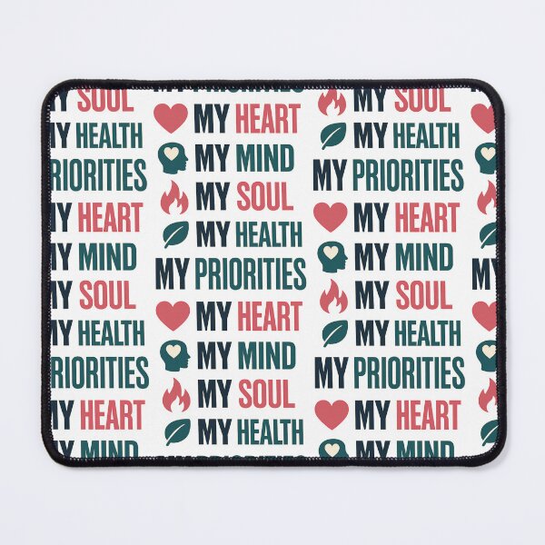 Item preview, My Priorities My Heart My Mind My Soul My Health Motivational Design designed and sold by TeeTimeTreasure.