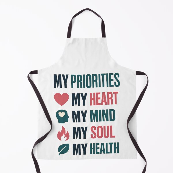 Item preview, My Priorities My Heart My Mind My Soul My Health Motivational Design designed and sold by TeeTimeTreasure.
