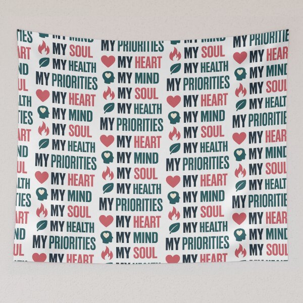 Item preview, My Priorities My Heart My Mind My Soul My Health Motivational Design designed and sold by TeeTimeTreasure.