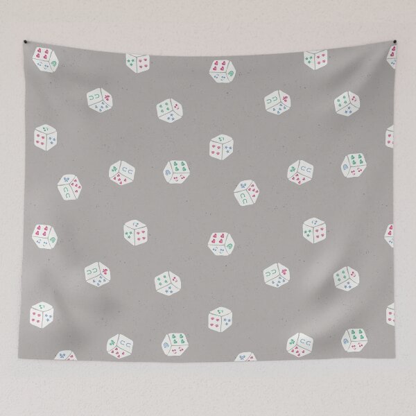Item preview, Lucky Charm Game Dice Toss Retro Coquette Western Preppy Girl Bedrooms Stone designed and sold by RenattaZare.