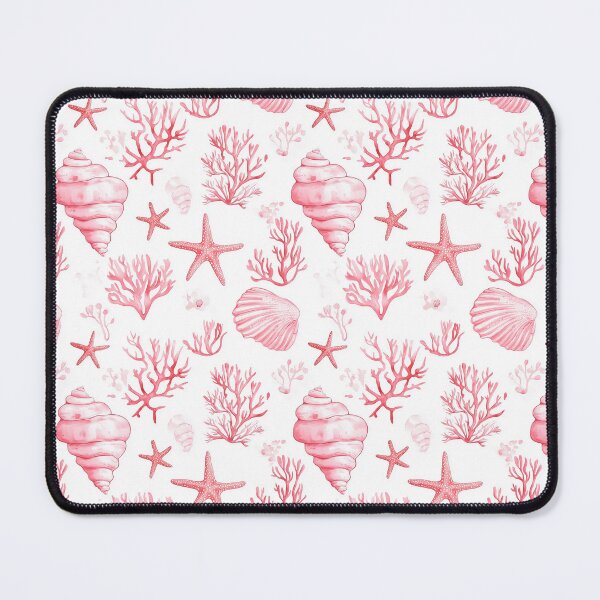 Item preview, Pink Coastal Seashell Starfish Pattern designed and sold by ArtDzignsZA.