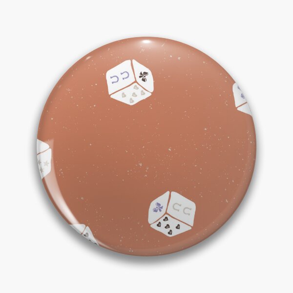 Item preview, Lucky Charm Game Dice Toss Retro Coquette Western Preppy Girl Bedrooms Terracotta designed and sold by RenattaZare.