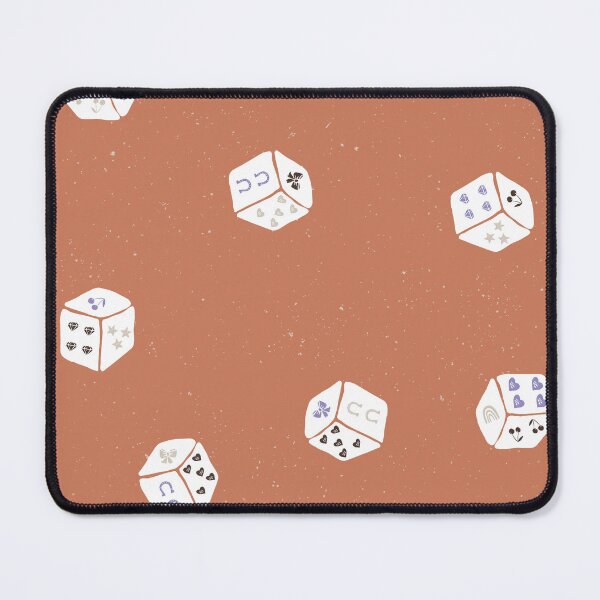 Item preview, Lucky Charm Game Dice Toss Retro Coquette Western Preppy Girl Bedrooms Terracotta designed and sold by RenattaZare.
