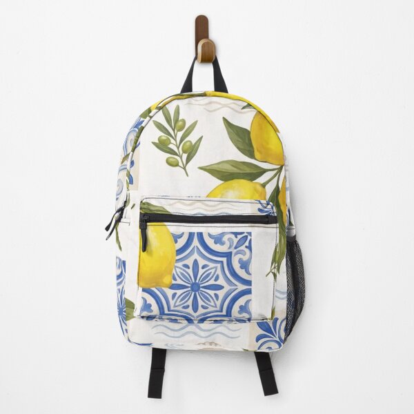 Item preview, Coastal Lemon Market Mediterranean Pattern designed and sold by StickyGuys.