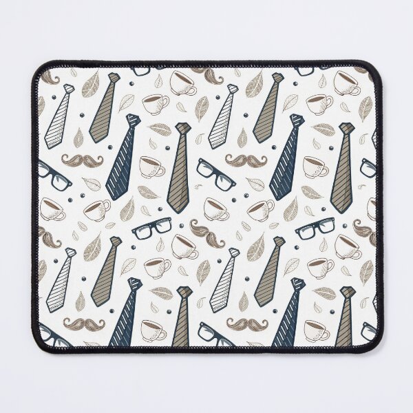 Item preview, Hipster Necktie Mustache Father's Day Pattern designed and sold by Canvas-Whispers.