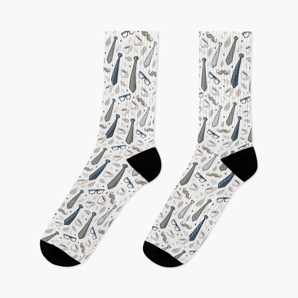 Item preview, Hipster Necktie Mustache Father's Day Pattern designed and sold by Canvas-Whispers.