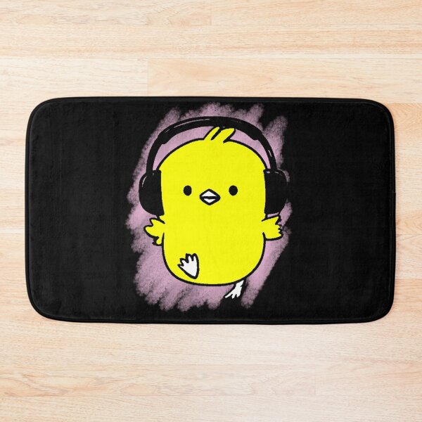 Item preview, Kawaii Chick with Headphones Music Cute Little Bird designed and sold by AstronautMerch.