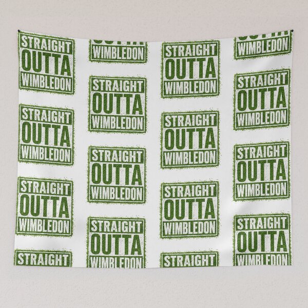 Item preview, Straight Outta Wimbledon Grass Court Texture Sports Typography designed and sold by Holy-Verse.