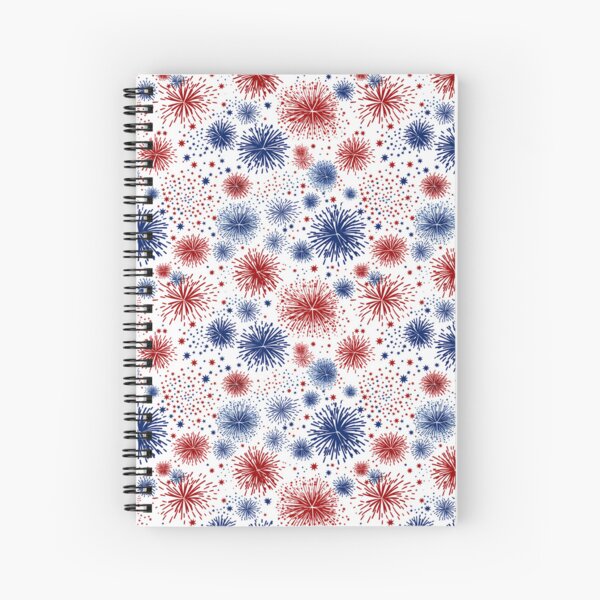 Item preview, Patriotic Fireworks Red White Blue Pattern designed and sold by Canvas-Whispers.