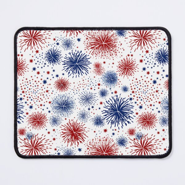 Item preview, Patriotic Fireworks Red White Blue Pattern designed and sold by Canvas-Whispers.