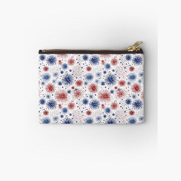 Item preview, Patriotic Fireworks Red White Blue Pattern designed and sold by Canvas-Whispers.