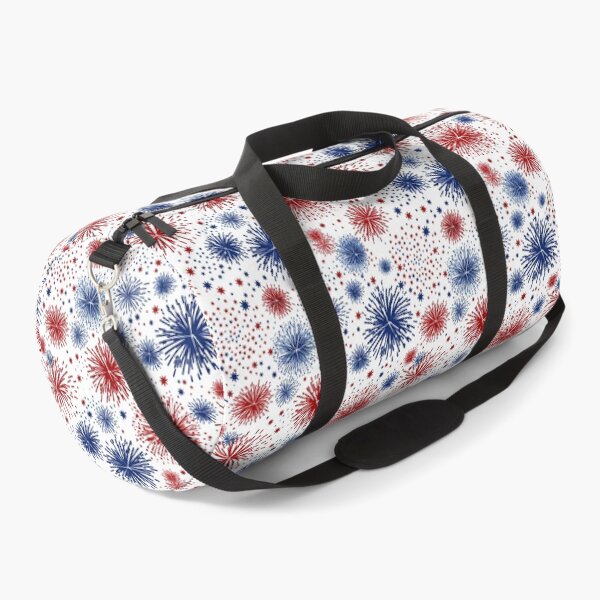 Item preview, Patriotic Fireworks Red White Blue Pattern designed and sold by Canvas-Whispers.
