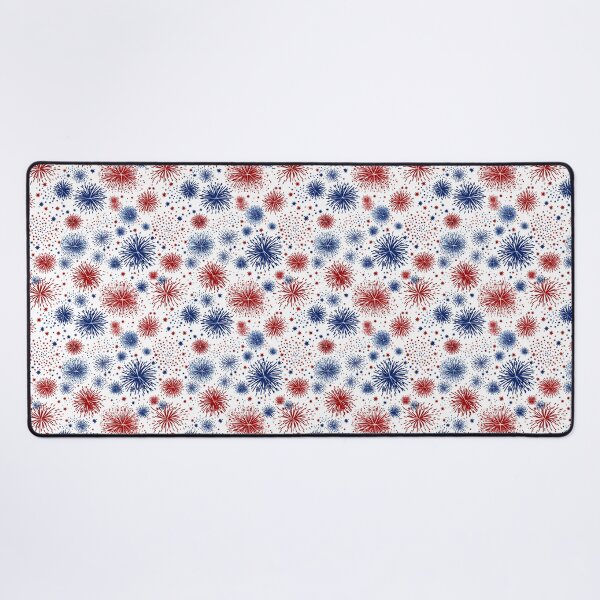 Item preview, Patriotic Fireworks Red White Blue Pattern designed and sold by Canvas-Whispers.